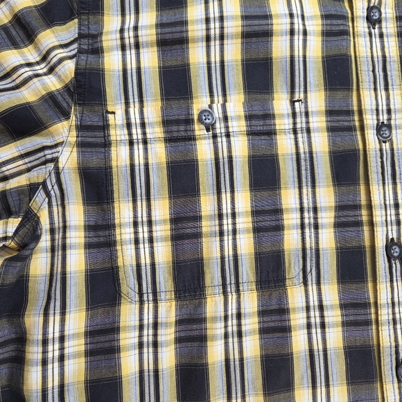 Harley-Davidson Yellow and Black Casual Button Down Shirt Size XL - Picture 4 of 7